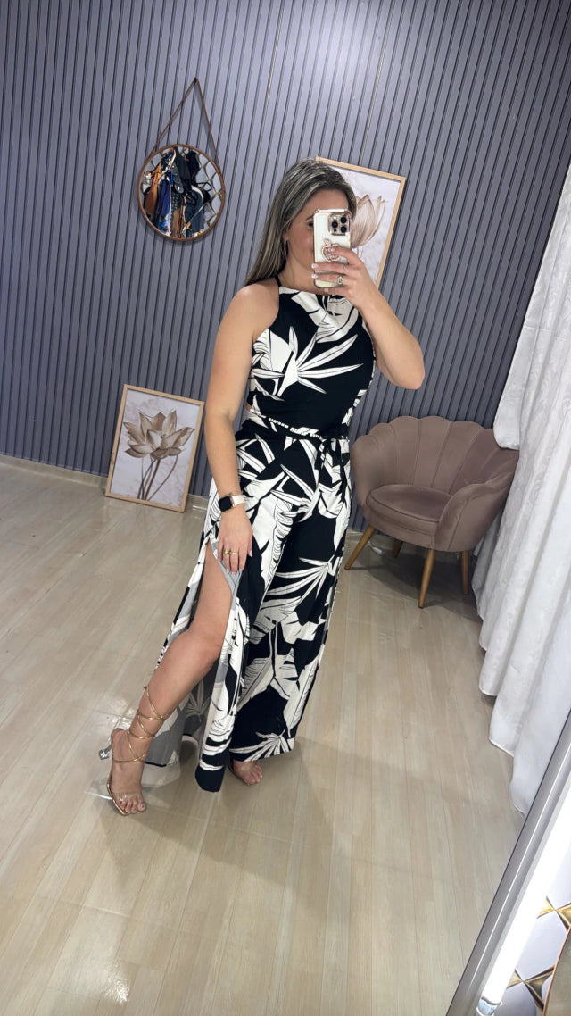 Macacão envelope flores