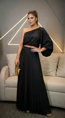 Conjunto Afrodite Plissado Green