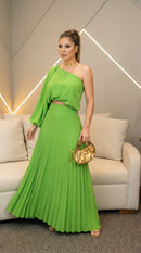 Conjunto Afrodite Plissado Green